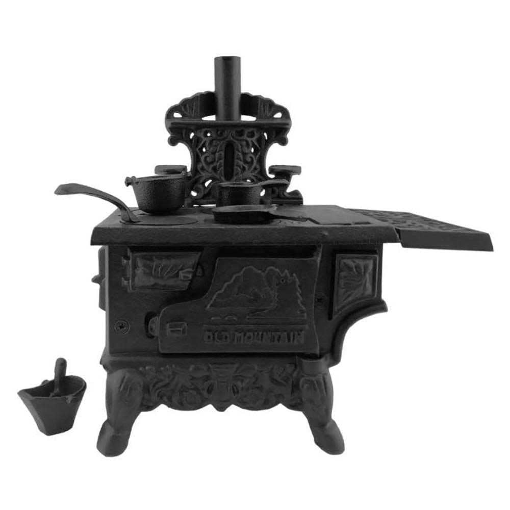 Black Mini Wood Cook Stove Set