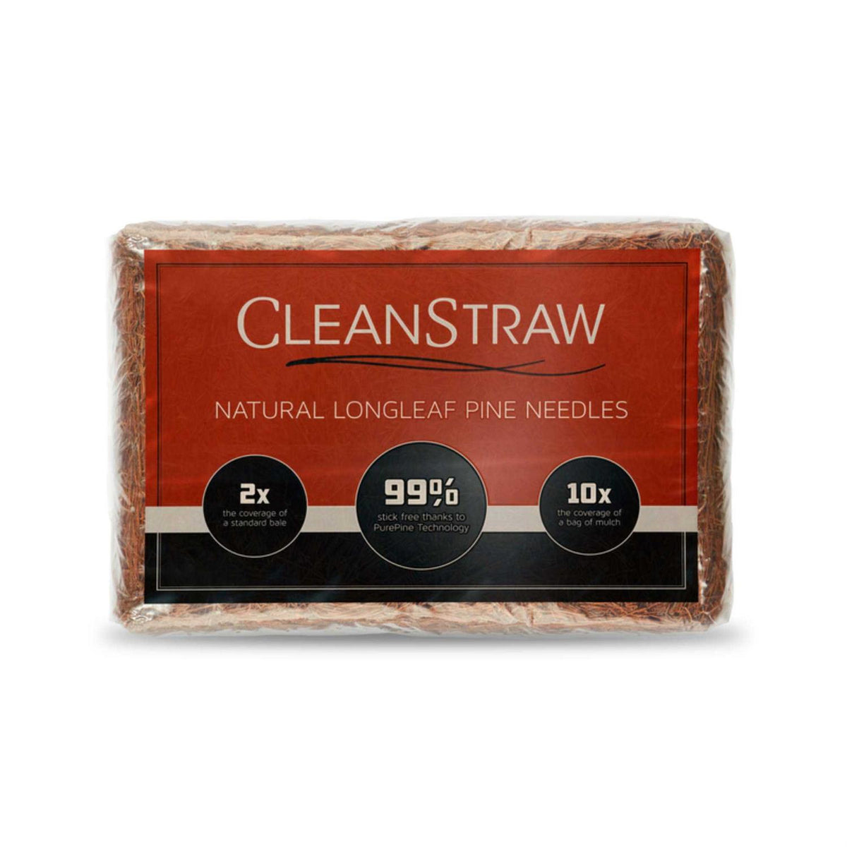 CleanStraw Mulch Natural Pine Needles 2.3 cu ft