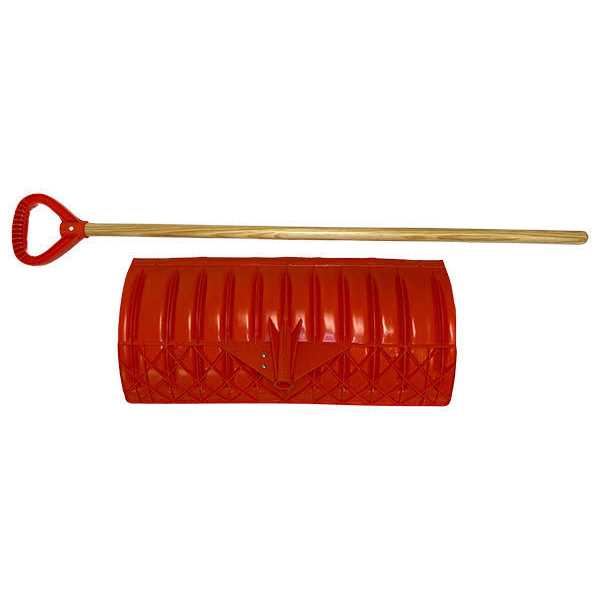 Bigfoot 25 in Orange D-Grip Poly Snow Pusher