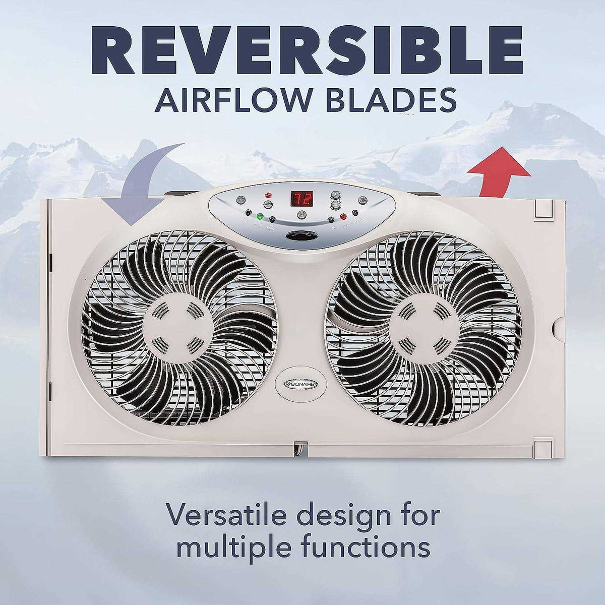 BIONAIRE Premium Digital 8.5 Twin Window Fan