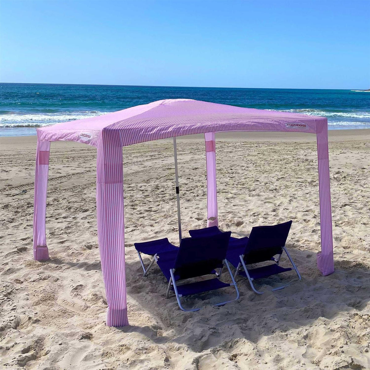 CoolCabanas Large Cabana coolcabana 5 noosa Beige Stripes