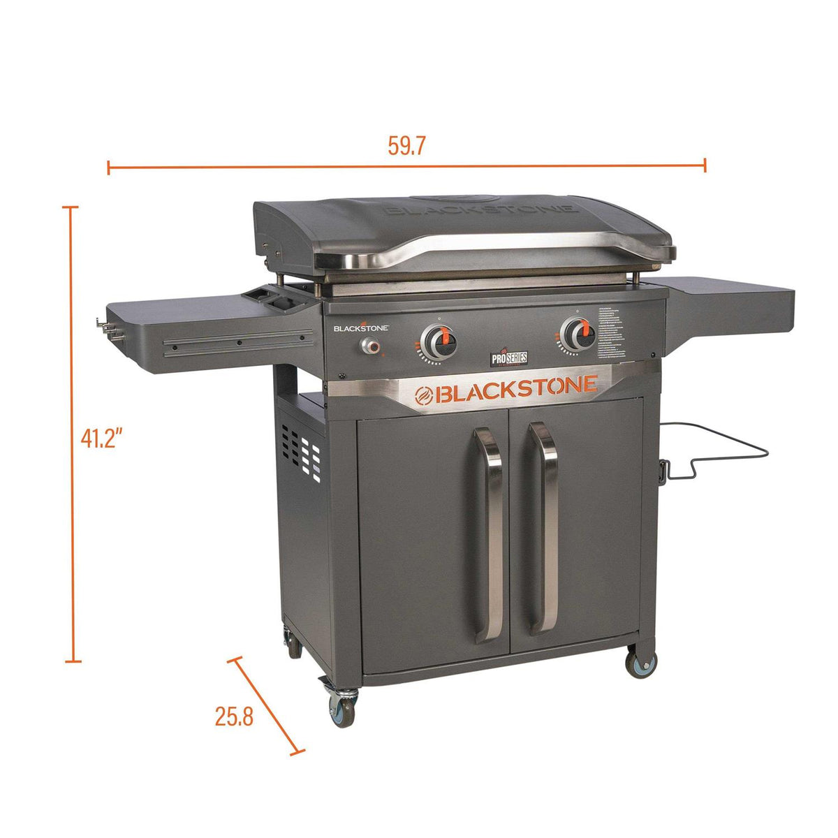Blackstone ProSeries 2 Burner 28 Outdoor Cabinet Griddle with Hood