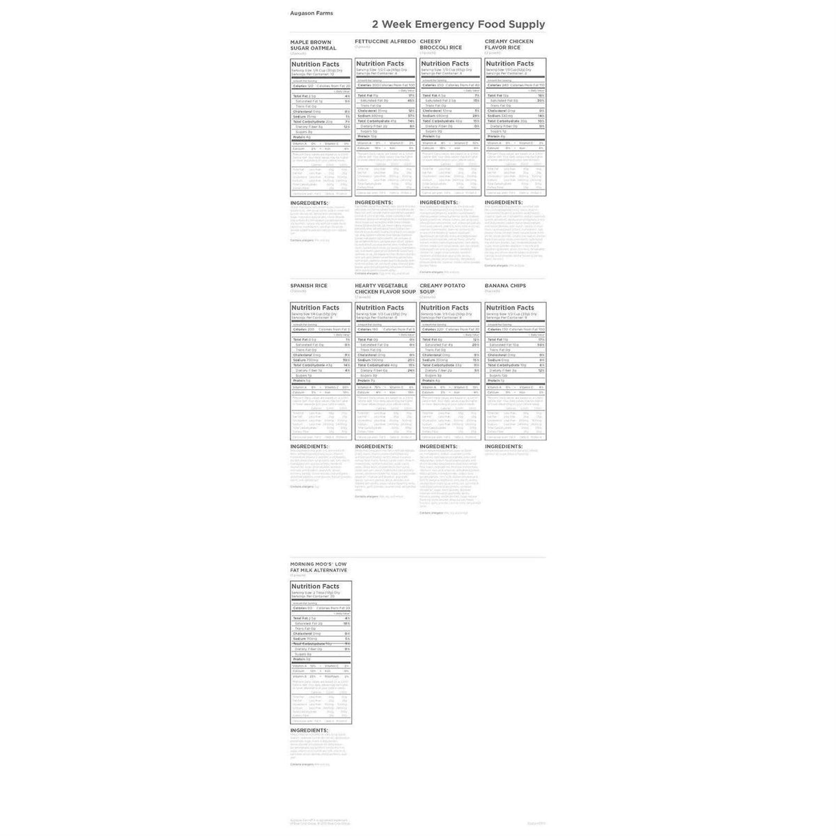 Augason Farms 2 Week 1 Person Emergency Food Supply