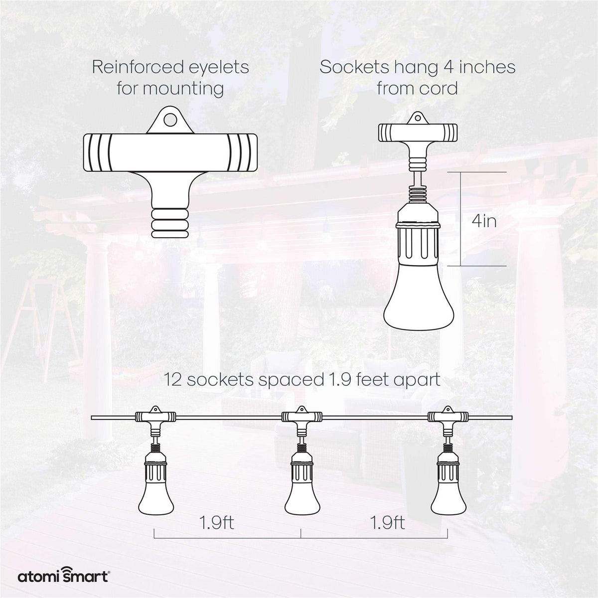 Atomi Color Smart LED String Lights