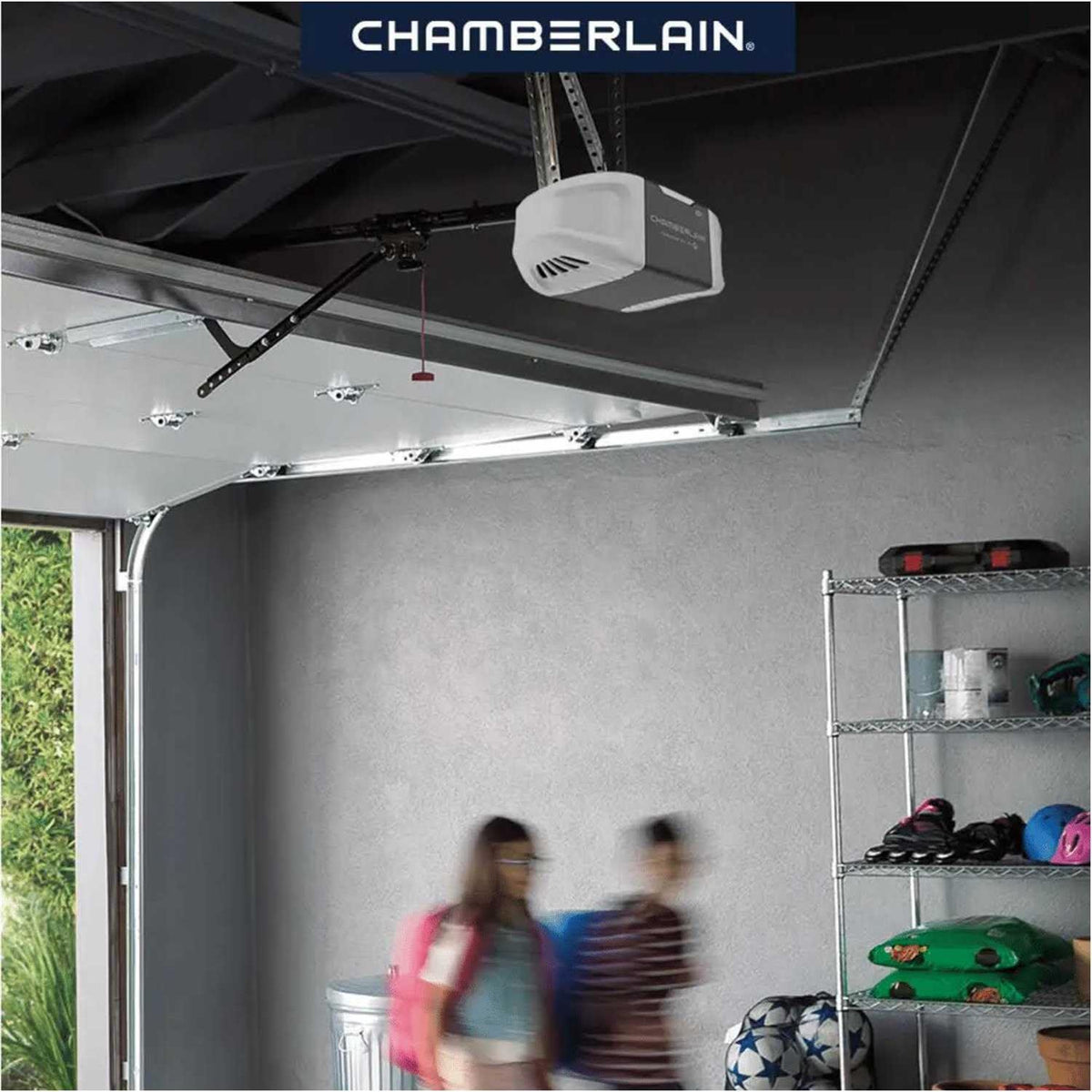 Chamberlain 3/4 HP Smart Quiet Belt Drive Garage Door Opener B4505T