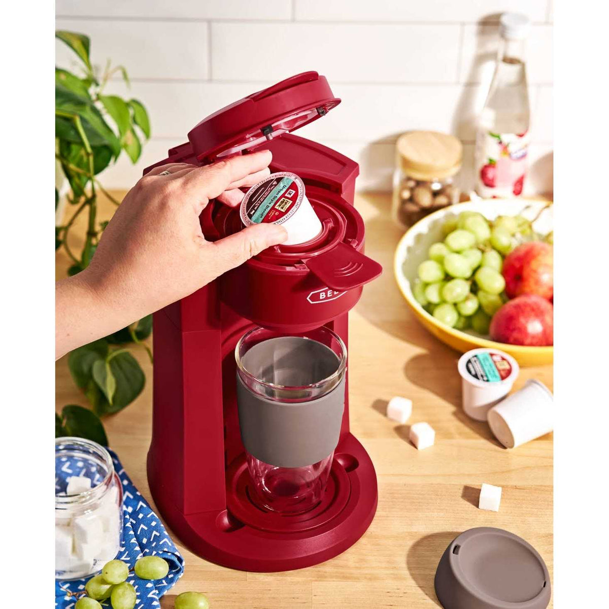 Bella 15 oz. Dual Brew Single Serve Coffee Maker with Auto Shutoff